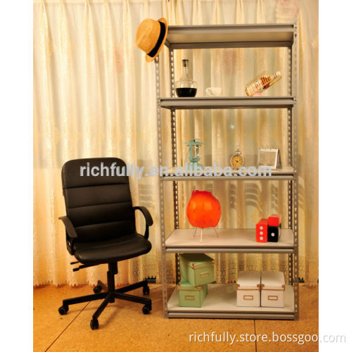 Beautiful Office Tear Drop functional Dismantled Light-duty Concealed Post Slotted Angle Iron Shelf with Boards MDF